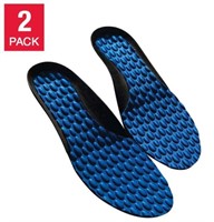 2-Pk Men's 8-14 Copper Fit Zen Step Insoles, Blue