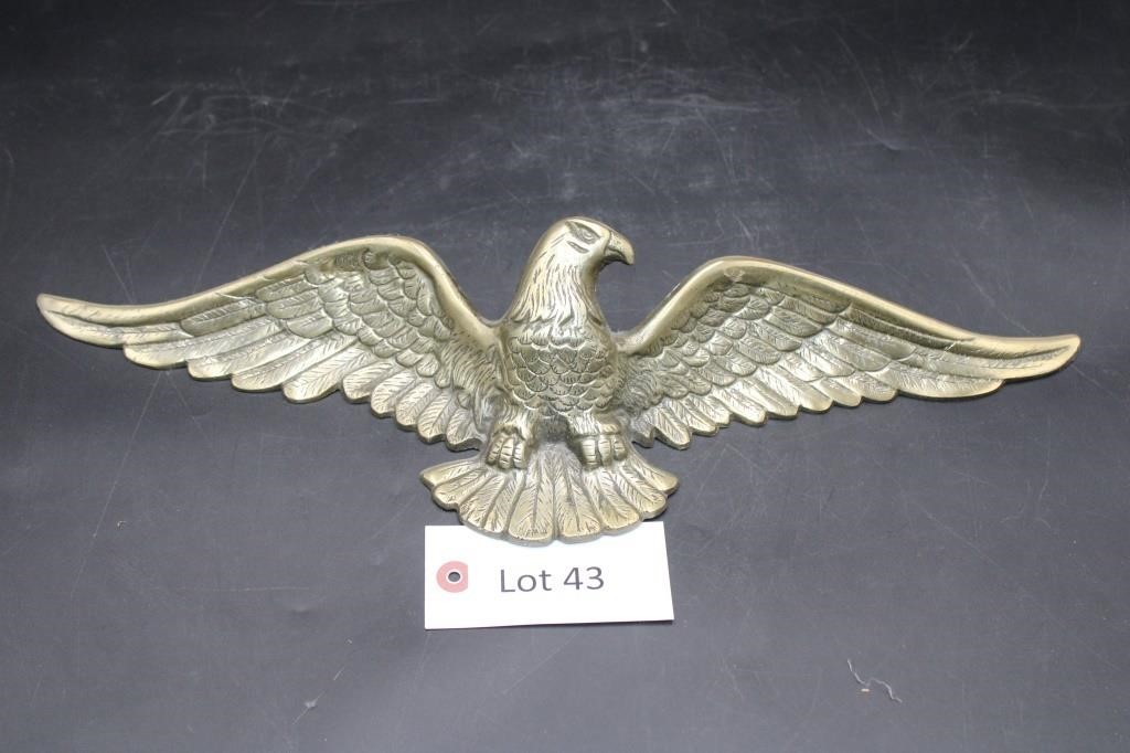 Brass Type Patriotic Eagle Wall Hanging plaque
