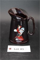 Rustic Country Redware Rooster  Pitcher