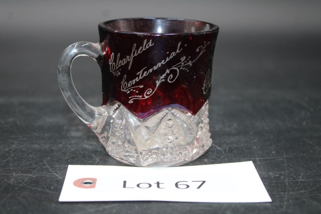 Red Ruby Glass Clearfield Continental 2904 Cup