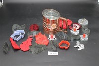 Foley Sift China Sifter & Assorted Cookie Cutters