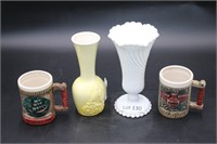 NAPCO Mugs, Swivel Vase, Kenwood Vase