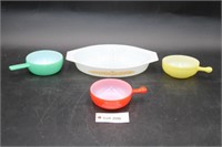 Pyrex Bake Dishes & (3) Glass bake Bowls
