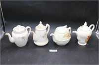 (4) Tea Pots