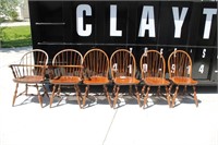 Set Of (6) Nicols & Stone Windsor Chairs