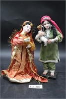 (2) Vintage Indian Dolls
