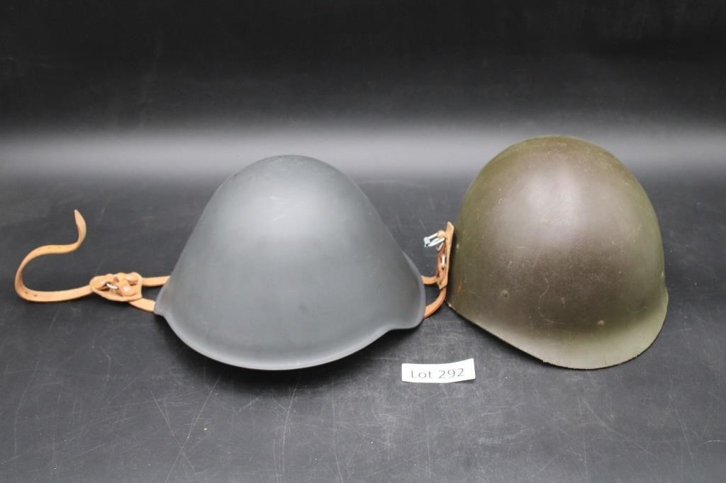 (2) Vintage War Helmets