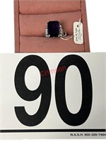 NWT Marked Sterling Amethyst Ring [10.69g]