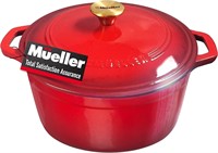 Mueller 6 Qt Enameled Cast Iron Dutch Oven