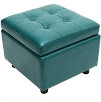 ($159) H&B Luxuries Tufted Leather Square