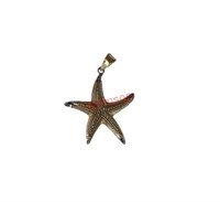 Stamped 14K Starfish Pendant (1.73g)