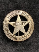 Irion County Deputy Badge Allen Castleberry