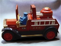 Vintage Bandai Metal Toy Fire Truck Japan