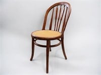 Vintage Chair with Round Cane Seat