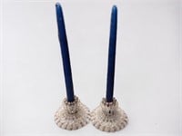 Handcrafted Beaded Candlestick holders