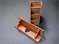 Wood Shelf and a Letter / Mail Holder