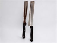 Knife Cutlery Carving Set Black Handles