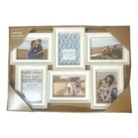 NEW Picture Frame Collage Holds Six 4x6 Photos