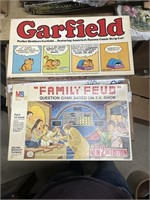 Vintage Family Feud and Garfield Board Games