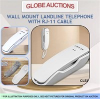 WALL MOUNT LANDLINE TELEPHONE WITH RJ-11 CABLE