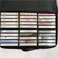30 Cassette Tapes Classical Orchestra Music w/Case