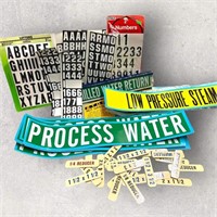 Industrial Labels & Letters Number Stickers