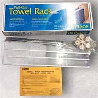 NEW Pull Out Towel Rack