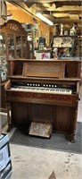 Vintage Crown Pedal Pump Organ