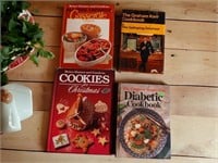 4 Cookbooks Christmas Cookies, Galloping Gourmet