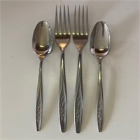Vintage 2 Forks & 2 Spoons Stainless Steel