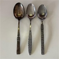 Variety of Vintage Spoons Stainless Steel