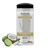 Wahl USA Cat Refresh Cleaning Wipes with Oatmeal