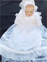 Danbury Mint vintage Christening doll with