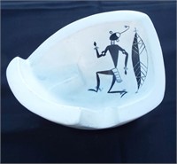 Large Ceramic Pottery Artist Signed Ashtray?