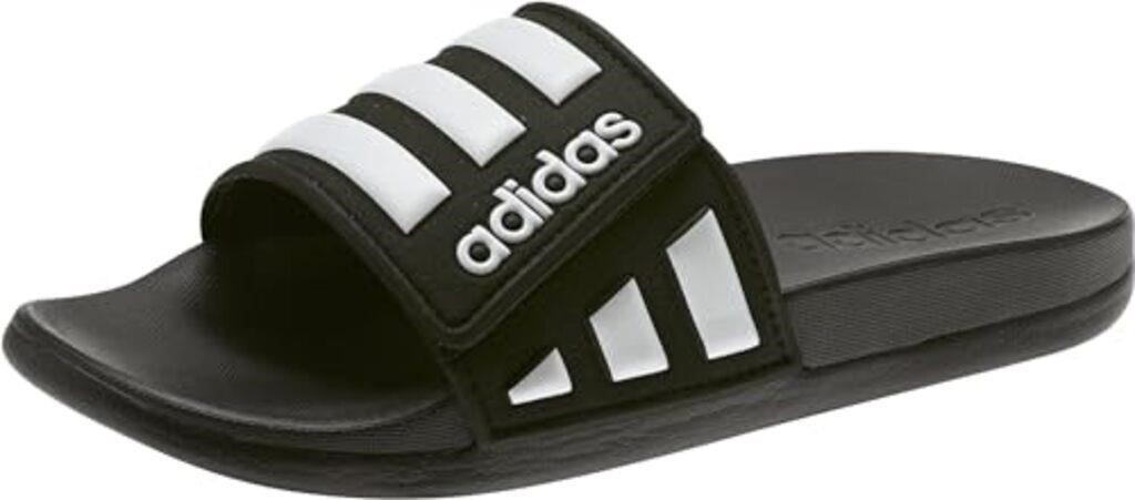 adidas boys Adilette Comfort Adj K Slide Sandal,