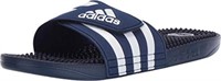 Adidas mens Slide Sandal, Dark Blue/White/Dark