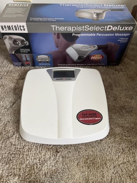 Scale, massager