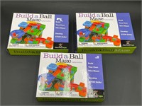 Lot of 3 Discovery Toys Built A Ball Maze 2018 NIB