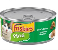 Friskies Pate Chef's Dinner Wet Cat Food, 156 g,
