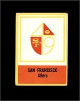 1967 Philadelphia #180 San Francisco Logo P/F