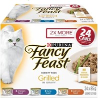 Fancy Feast Wet Cat Food, Grilled Variety Pack 85