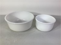 Milk Glass Mixing Bowls