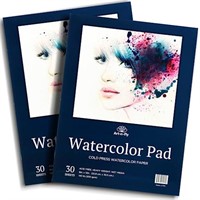 Watercolor Paper Pad 9X12" 2 pack- Cold Press