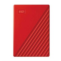 WD My Passport Portable Hard Drive - 4 TB, Red,