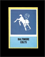 1967 Philadelphia #24 Baltimore Colts Logo GD+