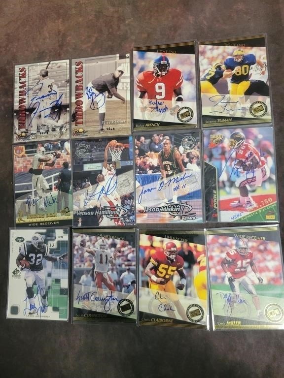 Lot of Autograph Sports Cards
