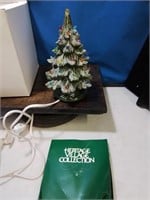 Light up ceramic Christmas tree with cord and