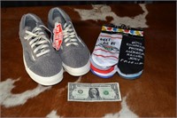 Men's Shoes & women's socks-NEW