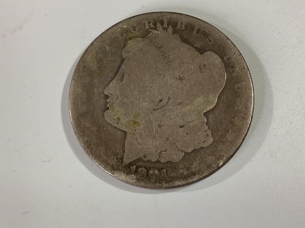 1901 O Morgan Silver Dollar,AG