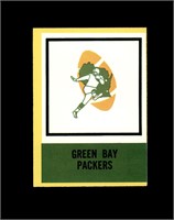 1967 Philadelphia #84 GB Packers Logo P/F to GD+